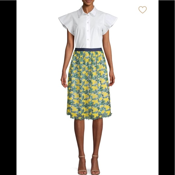 Draper James Dresses & Skirts - Draper James embroidered floral skirt